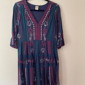 Anthropologie  Akemi + Kin Embroidered Dress